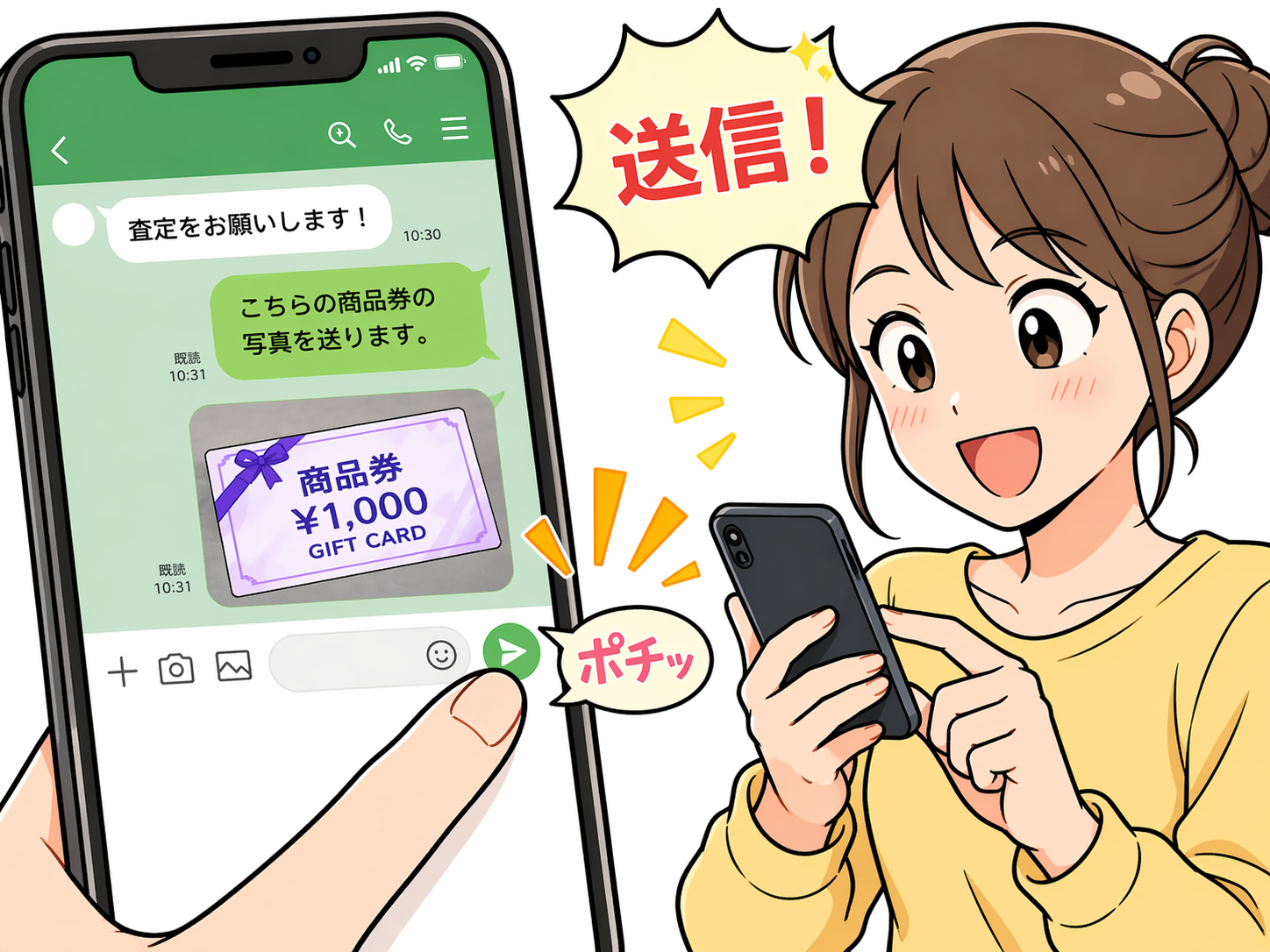 LINE�ő��M